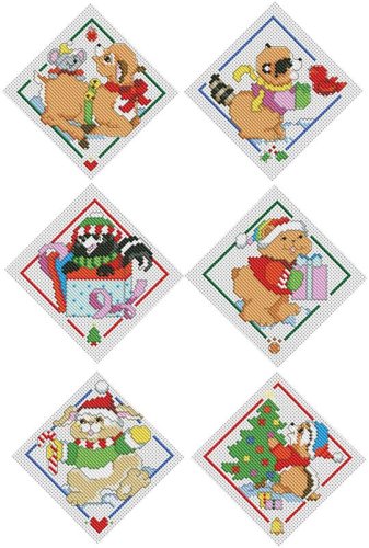 (image for) Santa's Woodland Friends Ornaments